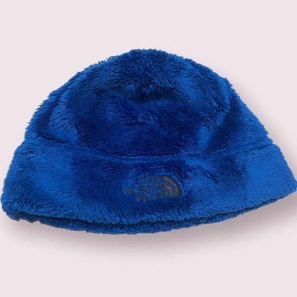 The North Face Denali Beanie Kids/ Youth Size Blue with Black Embroidered Logo
